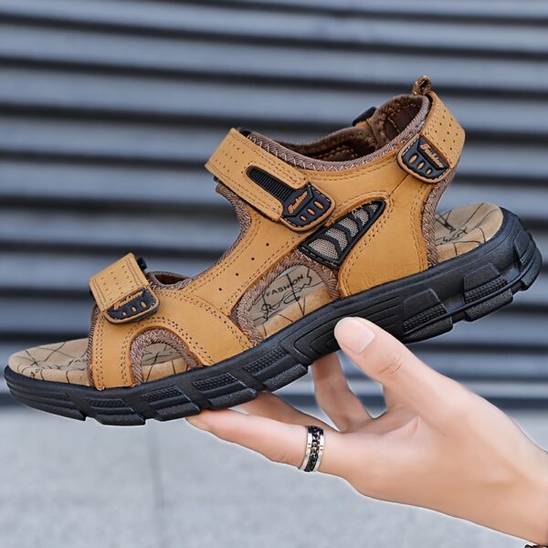 Men's Breathable Casual Sandals with Adjustable Straps, Cushioned Insole & Non-Slip Rubber Sole - Beach Shoes for Summer, Outdoor, Hiking, Daily Wear, Summer Sandals - Image 6