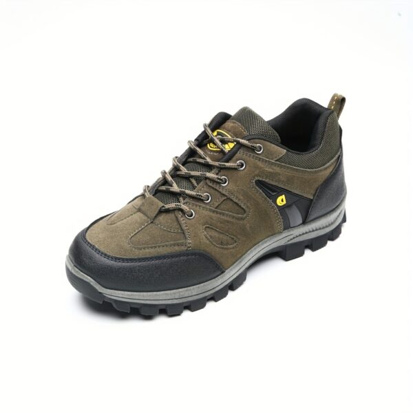 Men's Lightweight Breathable Hiking Shoes - Non-Slip Outdoor Trekking Sneakers with Soft PVC Sole, Brown & Blue Design for Spring/Summer/Fall Casual Wear, Hiking Boots, Casual Trekking Shoes, Breathable Hiking Sneakers, Rugged Sole Footwear - Image 9