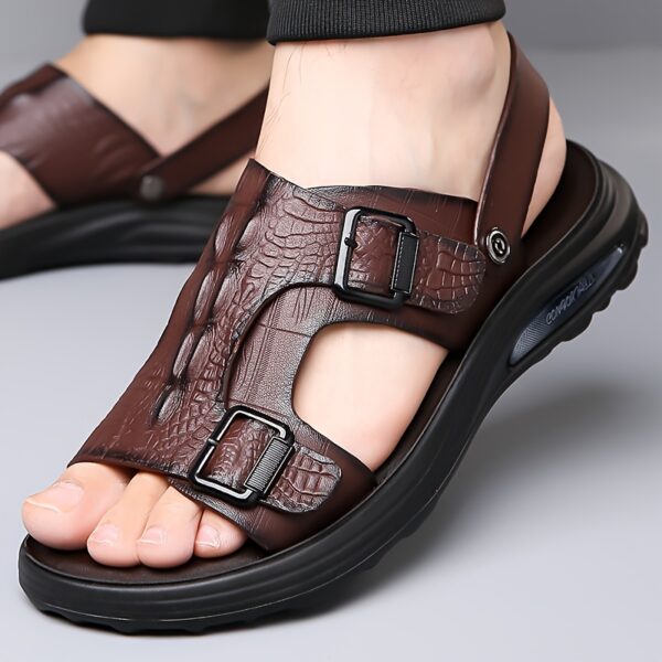 Men'S Summer Fashion Sandals with Thick Sole, Non-Slip Comfortable Beach Sports Slippers
