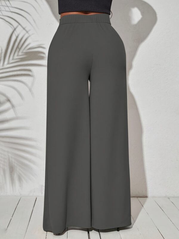 European And American Stylish Casual Wide-Leg Pants with Slits - Image 29