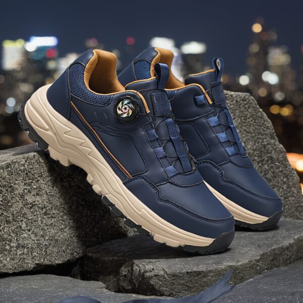 Men's Fashionable Sneakers with Rotary Closure - Casual, Sporty Design, Non-Slip Durable Sole, Shock-Absorbing Athletic Footwear for All Seasons - Image 7