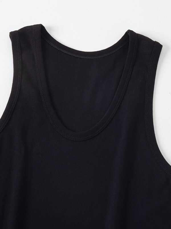 Set of 5 Summer Men'S Athletic Training Fitted Sleeveless Undershirts, Stretchy for Inner Wear. - Image 4