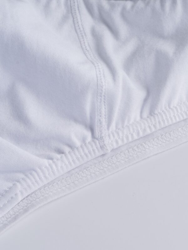 5pcs 100% Pure Cotton Briefs, Comfortable & Breathable - Moisture-Wicking High-Quality Men'S Underwear, Solid Color, Everyday Casual Wear - Image 7