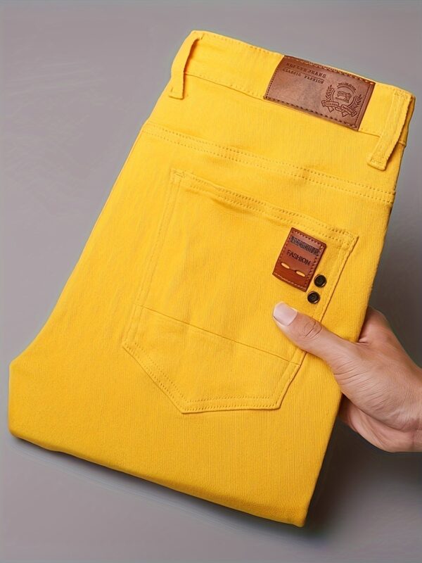 Men's Casual Skinny Fit Jeans, Men's Versatile Comfy Denim Pants For All Seasons