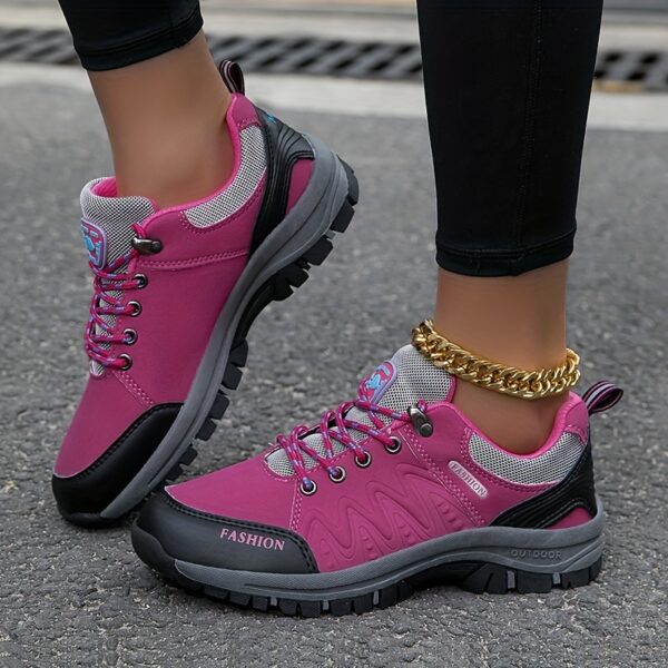 Women's Hiking Outdoor Shoes, Wear-resistant Trekking Walking Hunting Sneakers, Waterproof Mountain Climbing Non-slip Comfortable Sports Shoes - Image 3