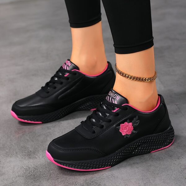 2024 New Model Solid Color Lightweight Sports Shoes for Women, Suitable for Outdoor Hiking And Road Running. - Image 3