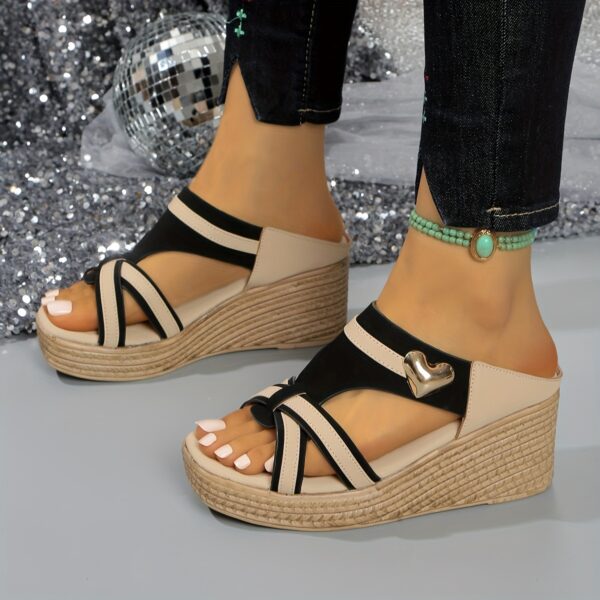 The Same Slope with Black Heart Slippers. - Image 4