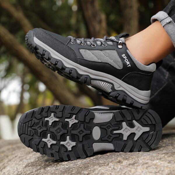 Unisex Casual Sneakers - Non-Slip Traction, Breathable Mesh & Synthetic Upper, Durable Rubber Sole for Outdoor Hiking, Running, Travel - All-Season Comfort, Hiking Shoes, Hiking Footwear, Modern Hiking Boots, Secure Laceup Closure - Image 9