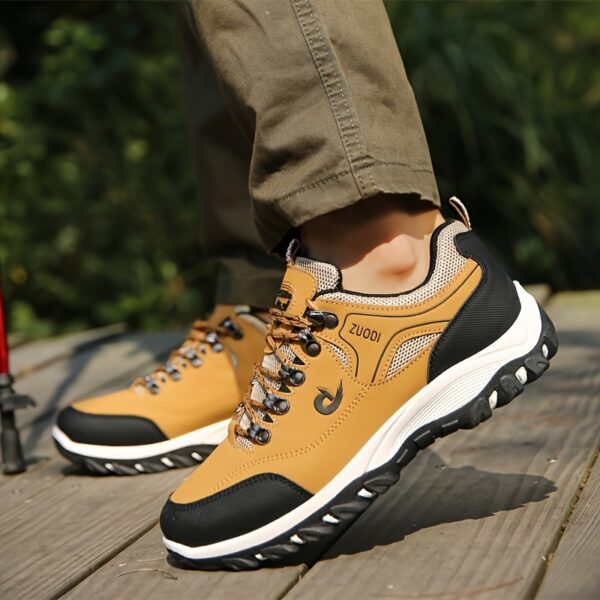 Men's Hiking Sneakers - Breathable, Non-Slip, Lace-Up Casual Sneakers for All Seasons | Sturdy Outdoor Running & Walking Footwear with Comfort Fit. - Image 6