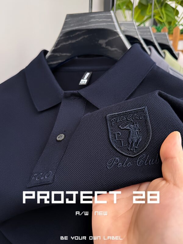 Men'S Navy Blue Polo Shirt with "Polo Club" Embroidery - Breathable, Soft, and Comfortable for Outdoor Sports and Golf, Casual Summer Wear, Perfect Gift for Boyfriend or Date, Casual Summer Wear | Embroidered Polo Shirt | Comfortable Fit, Polo Shirts