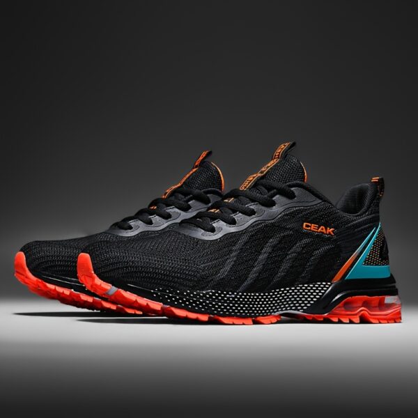 Shock Absorption Breathable Running Shoes, Non Slip Lace Up Sneakers For Men's Outdoor Training Workout - Image 10