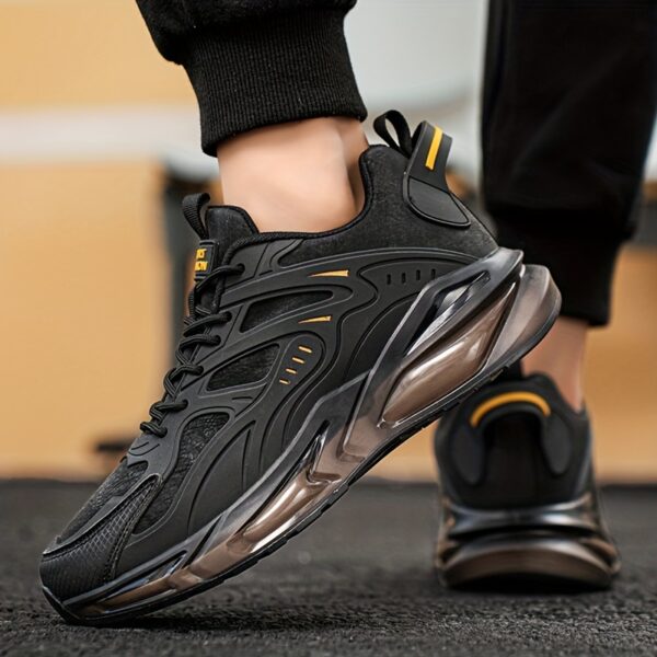 Men's Casual Athletic Sneakers - Breathable, Non-Slip Rubber Sole, Lace-Up Shoes for All Seasons, Chunky Sneakers, Movement Style, Leisure Style, Four Seasons - Image 8