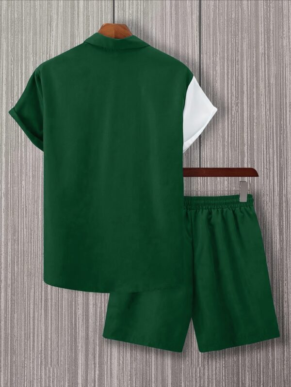 Men'S Summer Print Short Sleeve Shirt and Shorts Set 2pcs, Perfect for Outdoor - Image 7