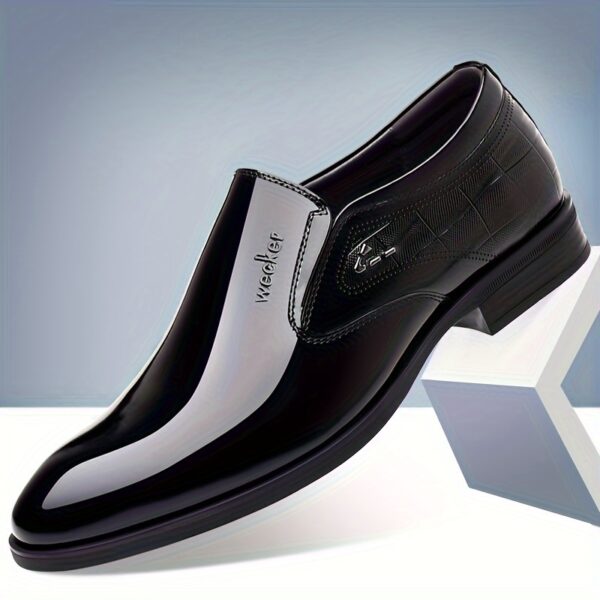 WECKER Men's Classic Car Slip-On Shoes - Breathable Business Casual Formal Shoes with Non-Slip Rubber Sole, Low-Top Design for Year-Round Wear, Perfect for Parties and Vacations, Dressy Shoes - Image 4