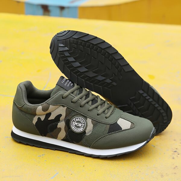 Men'S & Women'S Low-Top Camouflage Casual Sports Shoes - Breathable, Lightweight, Durable All-Season Running Shoes with Lace-Up Closure, Ideal for Outdoor Activities and Casual Attire, Casual Sports Shoes | Laceup Sneakers | Durable Rubber Sol - Image 7