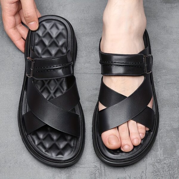 Men's Street Fashion Air Cushion Soft Bottom Anti-slip Vacation Leisure Slippers - Image 2