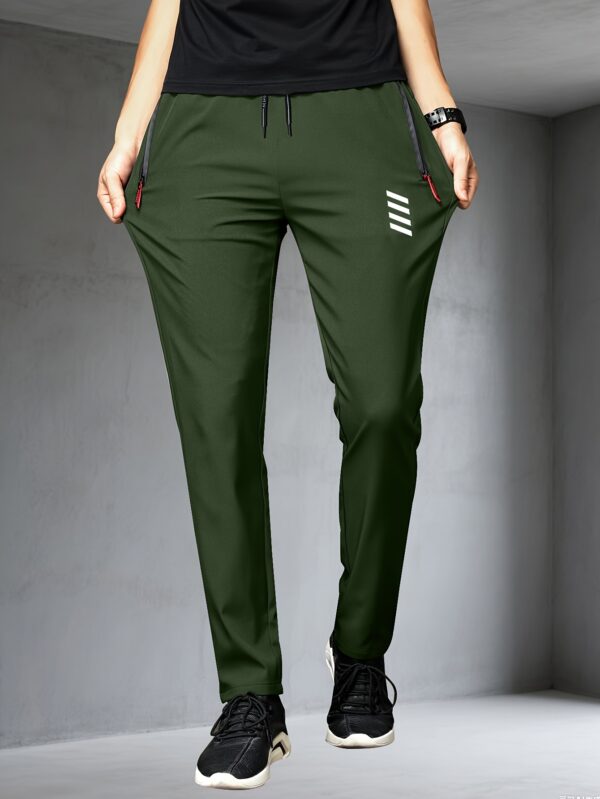 3pcs Men'S Fashion Casual Jogger Pants with Zipper Pockets, Featuring a Stylish Print Design, Made from Breathable And Lightweight Fabric Suitable for Summer Sports And Leisure Wear, a Perfect Gift Choice. Modern Athletic Wear with Practical Pocket Design, Suitable for All Seasons - Image 7