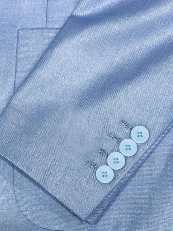 Men's Spring/Summer Wedding Suit Set with Notch Lapel Jacket and Pants - Image 7