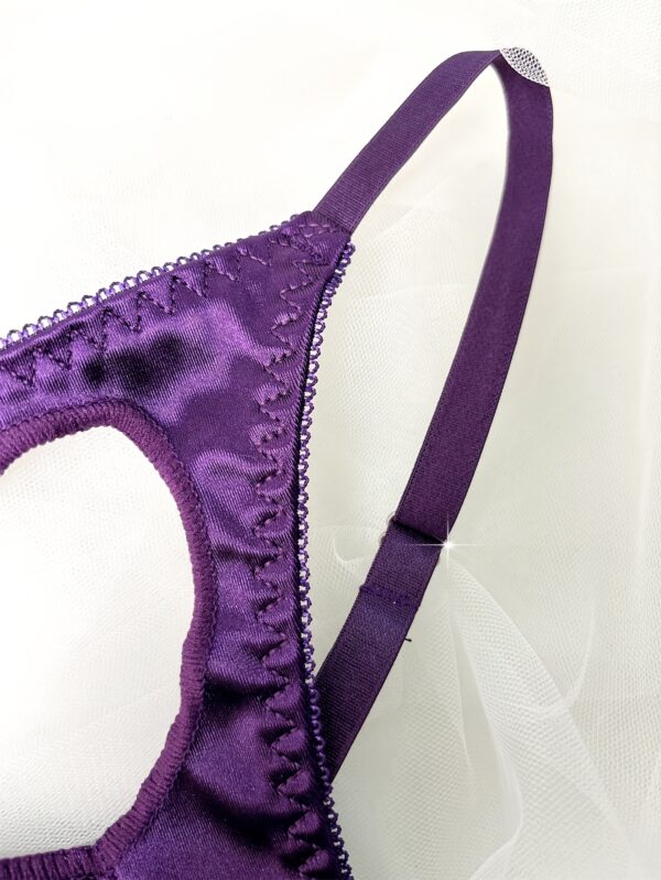 Solid Color Hollow Heart Romantic Adjustable Triangle Panties, Sexy Thong - Image 9