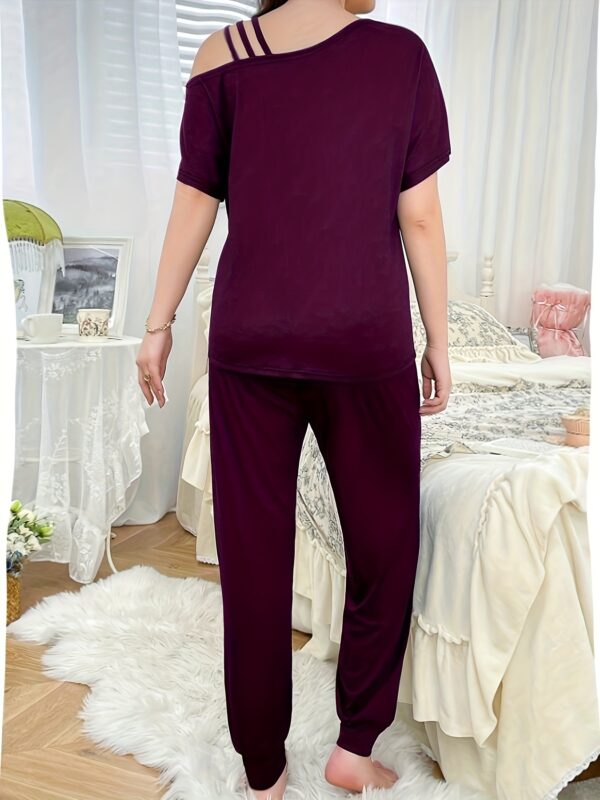 Women's Irregular Top and Pants Set - Image 16