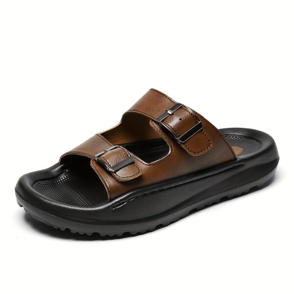 FSHOU Fashion Men's Shoes, Slippers, Indoor Sandals, Summer Sandals, Half-Slides, Beach Sandals - Image 5