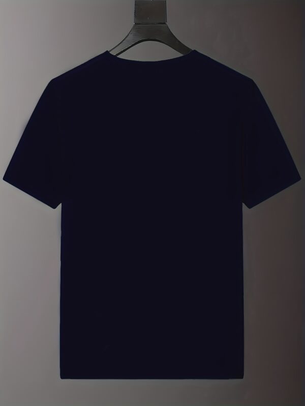 2025 Men'S Summer Geometric Pattern Letter Short Sleeve Fashion Street Casual T-Shirt - Image 4
