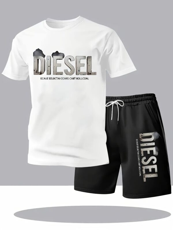 Men'S New Daily Comfortable Two-Piece Set, Including Short-Sleeved Shirt And Shorts, Perfect Choice - Image 5