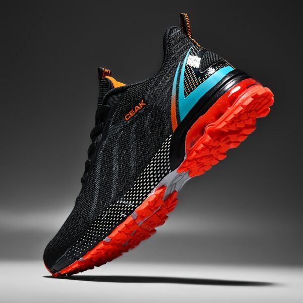 Shock Absorption Breathable Running Shoes, Non Slip Lace Up Sneakers For Men's Outdoor Training Workout - Image 5