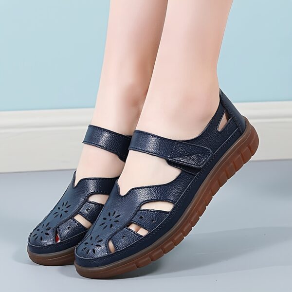 FANMMING Women's Microfiber Leather Fisherman Sandals - Breathable Cut-Out Design, Soft Anti-Slip Rubber Sole, Round Toe Comfort for Spring/Summer Casual Beach Shoes, Strappy Sandals - Image 15