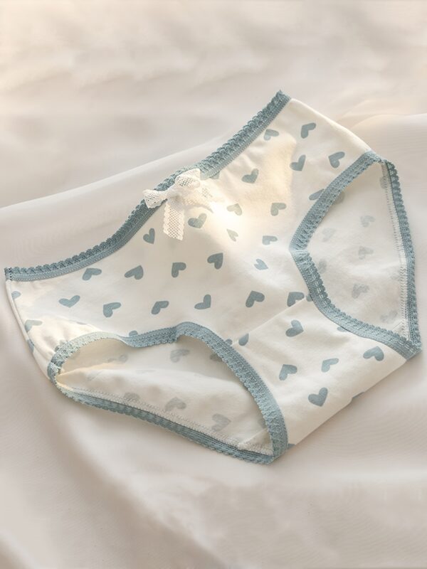 5pcs Allover Print Briefs, Cute Comfy Breathable Stretchy Intimates Panties, Women's Lingerie & Underwear - Image 4