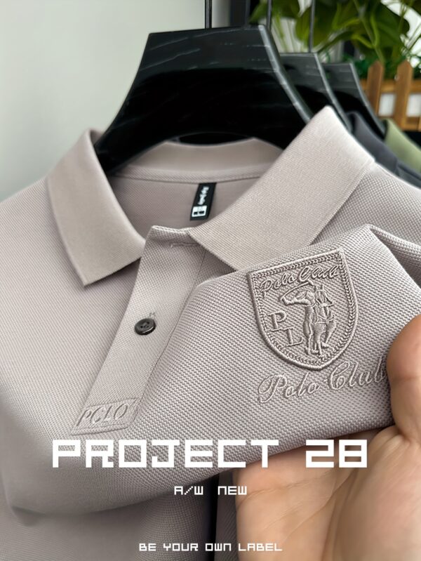 Men'S Navy Blue Polo Shirt with "Polo Club" Embroidery - Breathable, Soft, and Comfortable for Outdoor Sports and Golf, Casual Summer Wear, Perfect Gift for Boyfriend or Date, Casual Summer Wear | Embroidered Polo Shirt | Comfortable Fit, Polo Shirts - Image 4