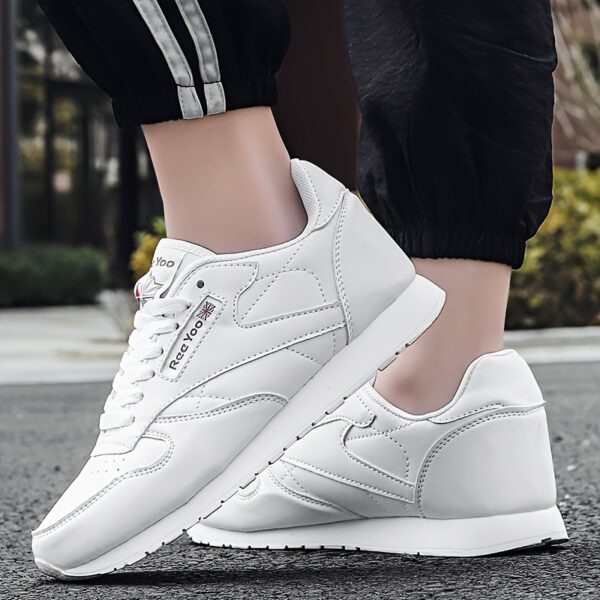 Men'S Lightweight Casual Sneakers - Breathable Synthetic & EVA Sole, Low-Top Lace-Up Design for All-Season Comfort, Versatile for Daily Wear & Sports, Everyday Comfort Shoes, Modern Sneakers, Fabric Lined Interior - Image 3