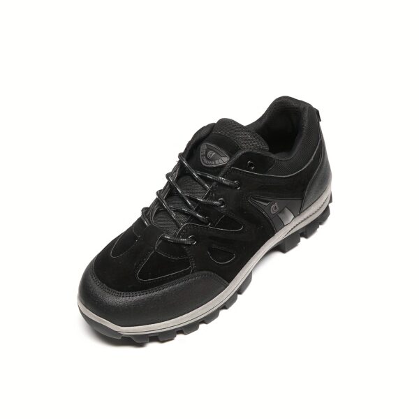 Men's Lightweight Breathable Hiking Shoes - Non-Slip Outdoor Trekking Sneakers with Soft PVC Sole, Brown & Blue Design for Spring/Summer/Fall Casual Wear, Hiking Boots, Casual Trekking Shoes, Breathable Hiking Sneakers, Rugged Sole Footwear - Image 11
