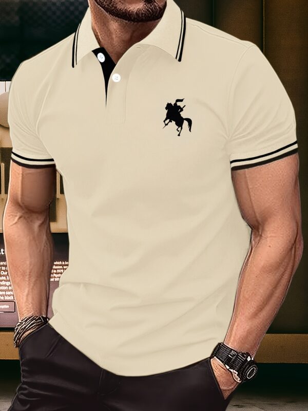 Men'S Light Pink Polo Shirt - Short Sleeve, Regular Fit, Button-Up with Chest Pocket, Summer Work Uniform for Office or Casual Wear, Casual Workwear | Classic Polo Design | Durable Fabri - Image 7