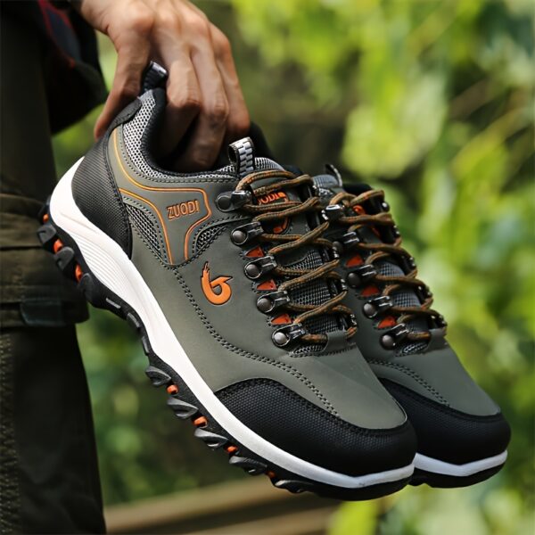 Men's Hiking Sneakers - Breathable, Non-Slip, Lace-Up Casual Sneakers for All Seasons | Sturdy Outdoor Running & Walking Footwear with Comfort Fit. - Image 10