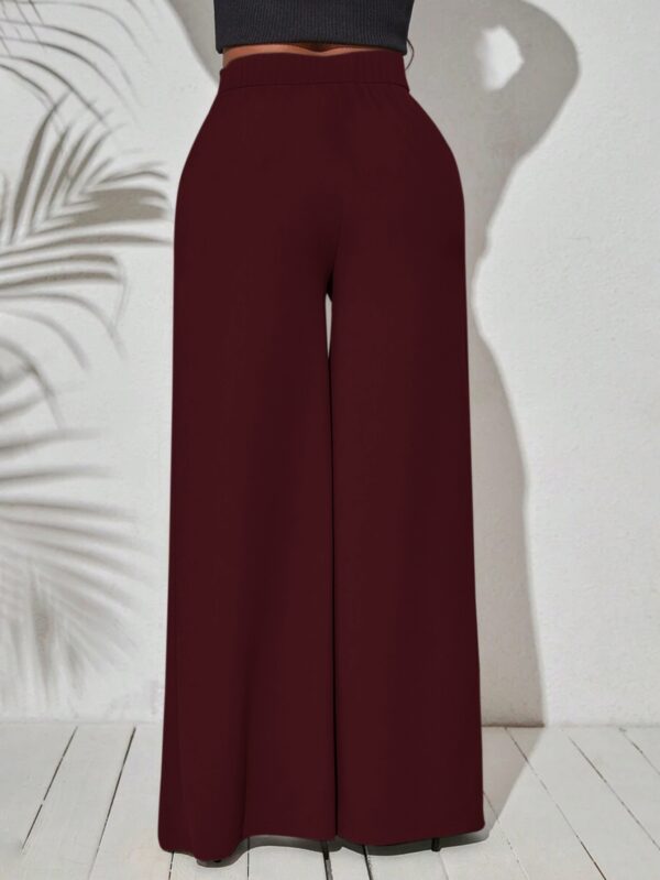 European And American Stylish Casual Wide-Leg Pants with Slits - Image 24