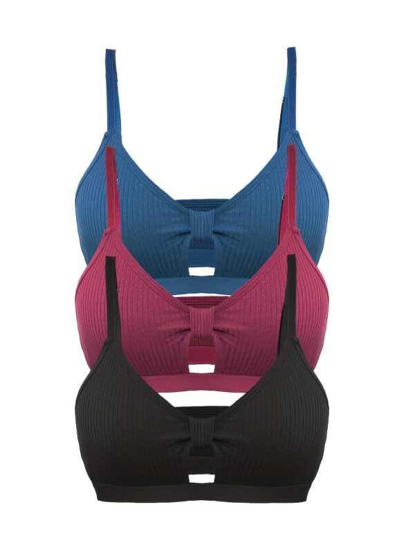 3pcs Women'S Seamless Wireless Bras - High Support, No Underwire, Comfort Fit with Front Closure for Casual Attire, Everyday Bra|Minimalist Bra|Wireless Support - Image 7