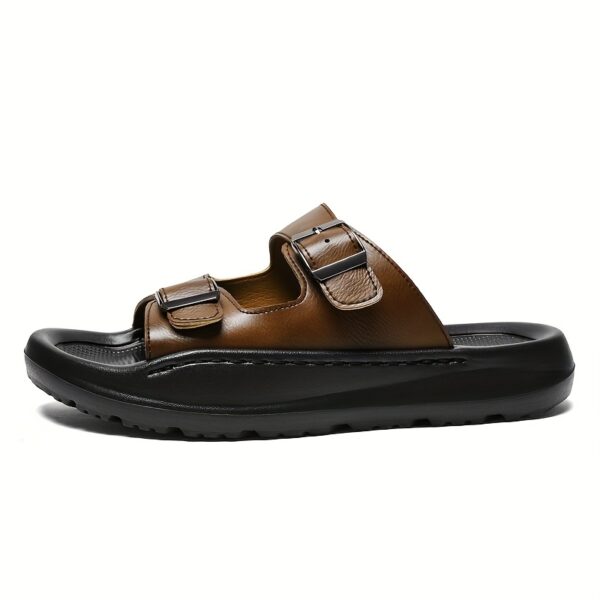 FSHOU Fashion Men's Shoes, Slippers, Indoor Sandals, Summer Sandals, Half-Slides, Beach Sandals - Image 4