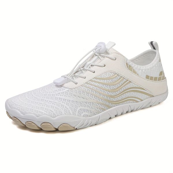 Women'S Lightweight, Breathable Striped Fabric Sneakers - Quick-Dry, All-Season Indoor/Outdoor Sports Shoes with Rubber Base and Fabric Insole for Running, Hiking, and Cycling, Casual Athletic Shoes | Stylish Athletic Shoes | Durable Athletic Shoes - Image 12