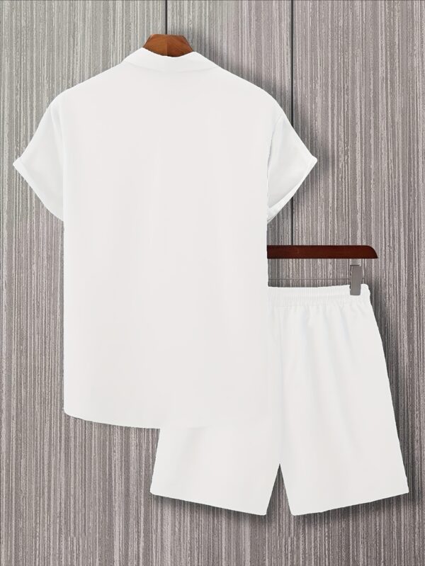 Men'S Summer Print Short Sleeve Shirt and Shorts Set 2pcs, Perfect for Outdoor - Image 9