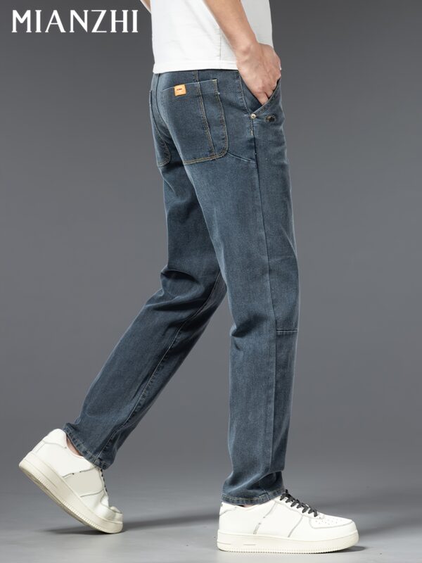 MIANZHI Spring/Autumn New Loose Straight-Leg Jeans for Men - Versatile Casual Pants Gift