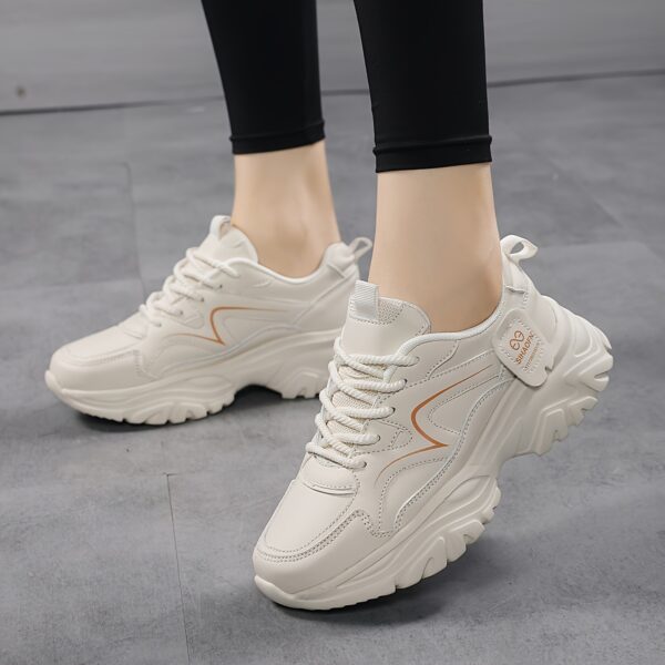 Women's High Quality Casual Running Shoes - Breathable Microfiber Cover Low-Top Sneakers with EVA Cushioned Sole, Lace-Up Design for All-Season Walking & Light Jogging - Image 8