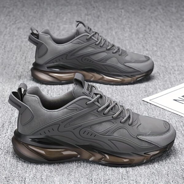 Men's Casual Athletic Sneakers - Breathable, Non-Slip Rubber Sole, Lace-Up Shoes for All Seasons, Chunky Sneakers, Movement Style, Leisure Style, Four Seasons - Image 2