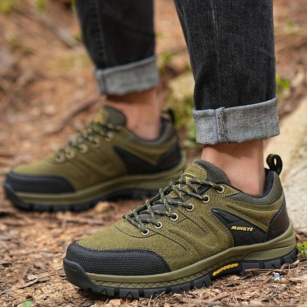 Men's Casual Outdoor Sneakers - Breathable, Non-Slip, Lace-Up Shoes for Hiking & Casual Attire, All Seasons