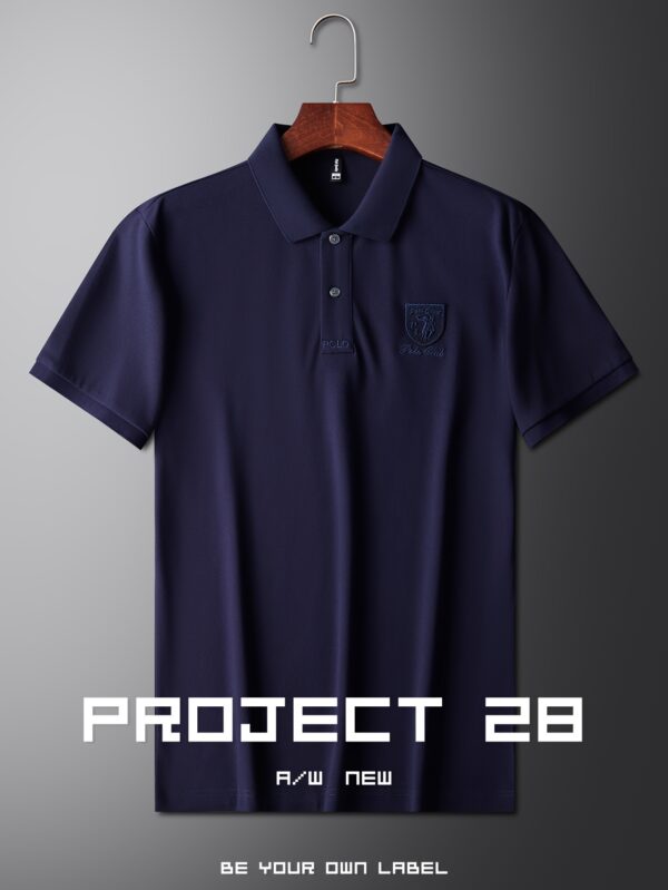 Men'S Navy Blue Polo Shirt with "Polo Club" Embroidery - Breathable, Soft, and Comfortable for Outdoor Sports and Golf, Casual Summer Wear, Perfect Gift for Boyfriend or Date, Casual Summer Wear | Embroidered Polo Shirt | Comfortable Fit, Polo Shirts - Image 7
