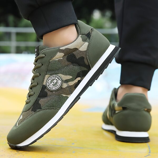 Men'S & Women'S Low-Top Camouflage Casual Sports Shoes - Breathable, Lightweight, Durable All-Season Running Shoes with Lace-Up Closure, Ideal for Outdoor Activities and Casual Attire, Casual Sports Shoes | Laceup Sneakers | Durable Rubber Sol - Image 8