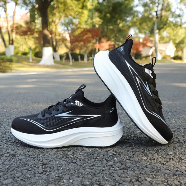 New Women's Running Shoes with Breathable Mesh and Popcorn Ultra Light Carbon Board, Fashionable and Versatile Sports Shoes - Image 3