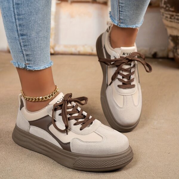 Women'S Fashion Sneakers 2025 New Thick Sole Versatile Casual Sports Shoes - Image 2