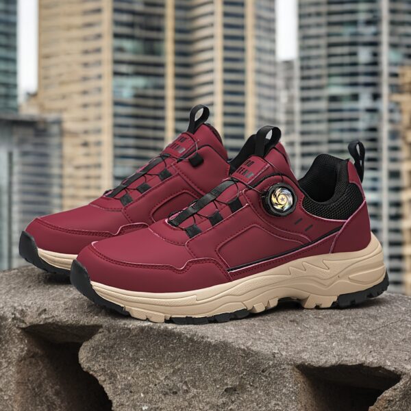 Men's Fashionable Sneakers with Rotary Closure - Casual, Sporty Design, Non-Slip Durable Sole, Shock-Absorbing Athletic Footwear for All Seasons