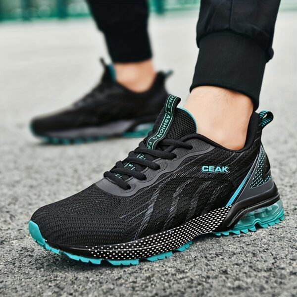 Shock Absorption Breathable Running Shoes, Non Slip Lace Up Sneakers For Men's Outdoor Training Workout - Image 8